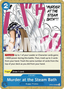 Murder at the Steam Bath OP09-059 Emperors in the New World One Piece NM