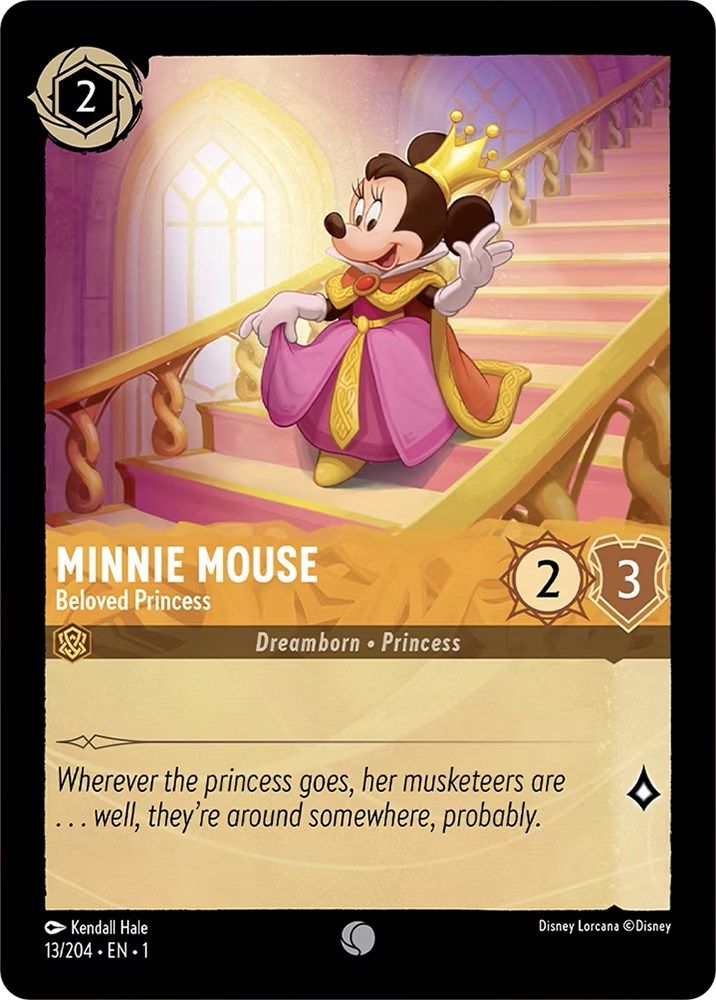 Minnie Mouse - Beloved Princess 13/204 Common The First Chapter Lorcana NM