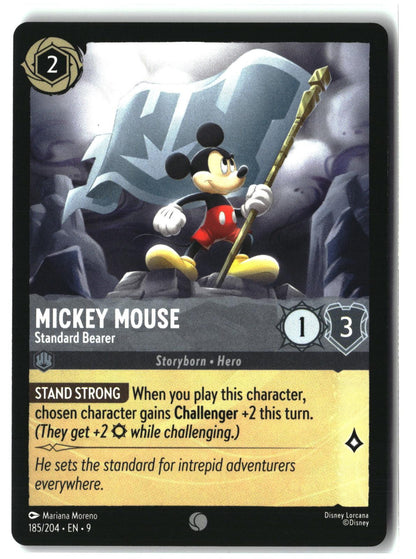 Mickey Mouse - Standard Bearer 185/204 Common Fabled Lorcana Lightly Played
