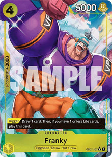 Franky (Parallel) OP07-107 Rare 500 Years in the Future One Piece Foil Near Mint