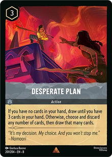Desperate Plan 201/204 Rare Reign of Jafar Lorcana Near Mint