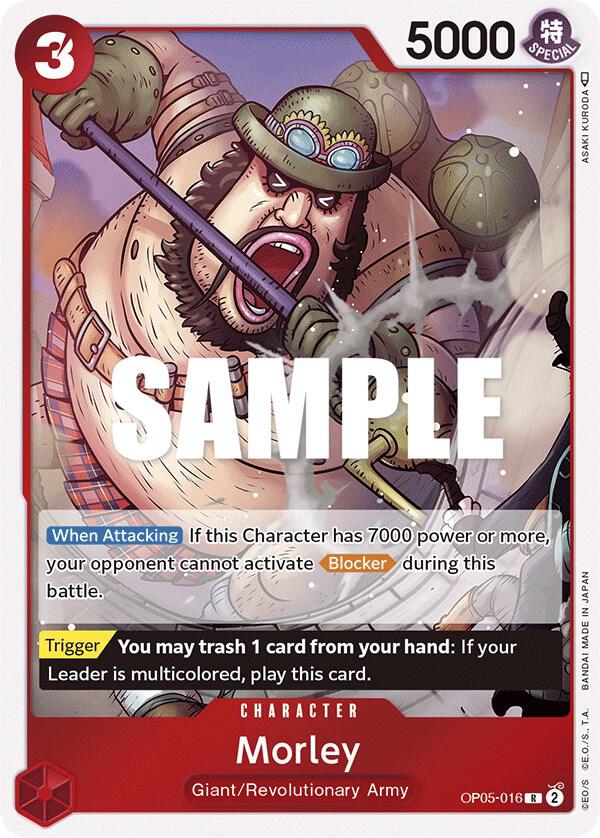 Morley OP05-016 Rare Awakening of the New Era One Piece Foil Near Mint