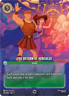 The Return of Hercules (Enchanted) 215/204 Archazia's Island Lorcana Holo NM