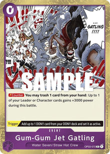 Gum-Gum Jet Gatling OP03-072 Rare Pillars of Strength One Piece Foil Near Mint