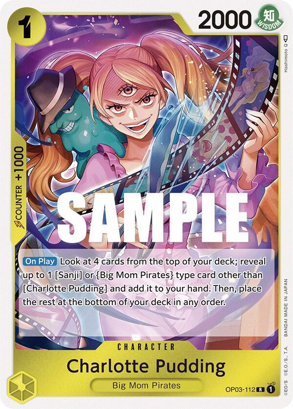 Charlotte Pudding OP03-112 Rare Pillars of Strength One Piece Foil Near Mint