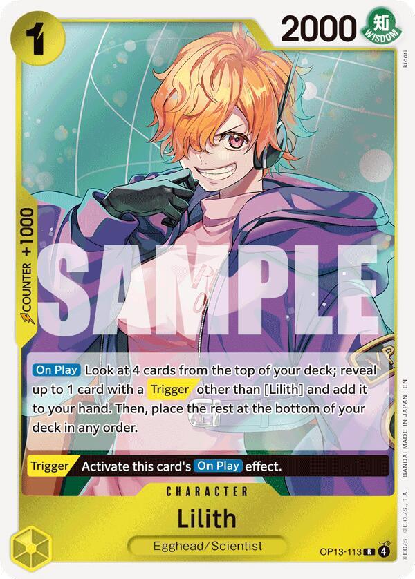 Lilith OP13-113 Rare Carrying On His Will One Piece Foil Near Mint