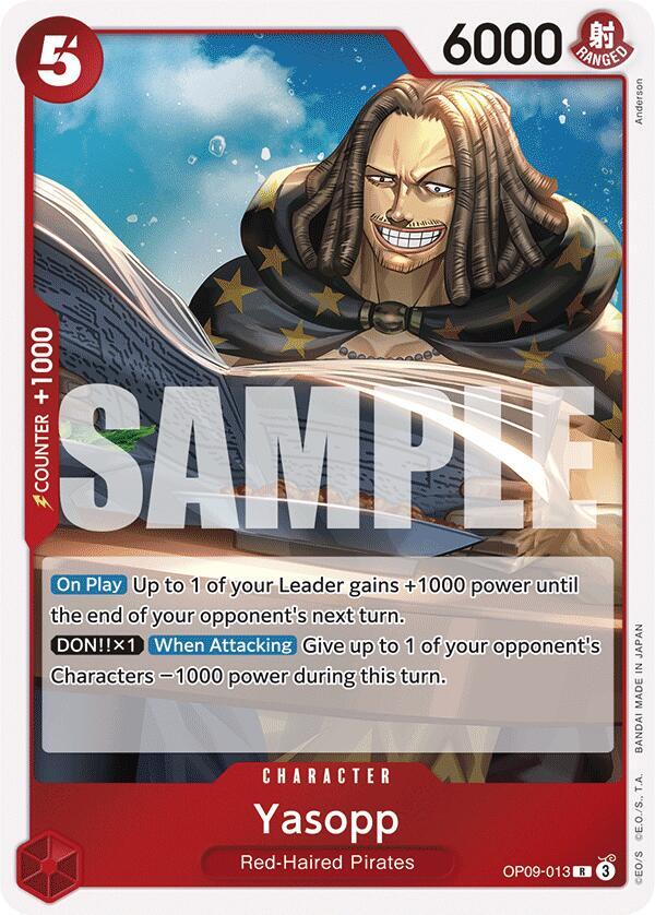 Yasopp OP09-013 Rare Emperors in the New World One Piece Foil Near Mint