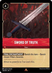 Sword of Truth 136/204 Rare The First Chapter Lorcana Near Mint