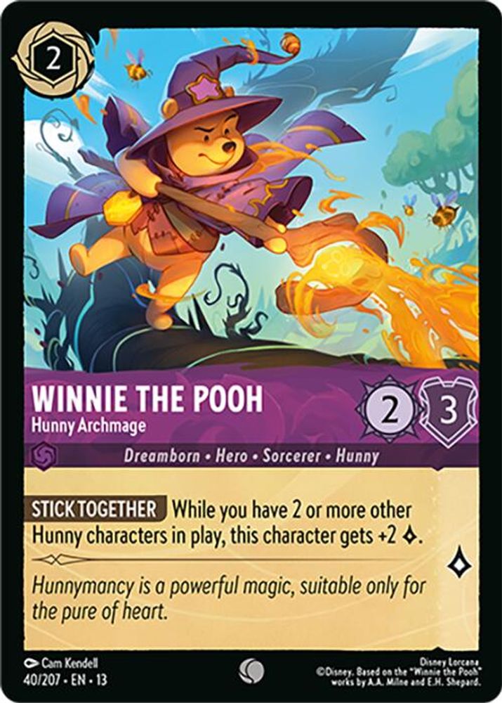 Winnie the Pooh - Hunny Archmage 40/204 Common Attack of the Vine! Lorcana NM