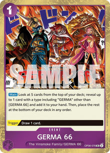 GERMA 66 (Pirate Foil) OP06-078 Premium Booster -The Best- Vol. 2 One Piece NM