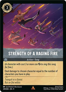 Strength of a Raging Fire 201/204 Rare Fabled Lorcana Near Mint