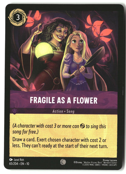 Fragile as a Flower 65/204 Common Whispers in the Well Lorcana Lightly Played