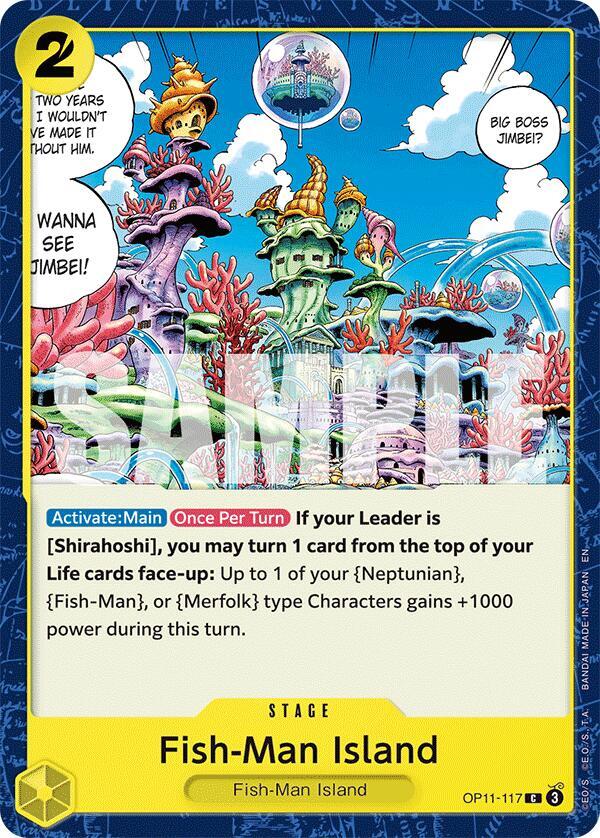 Fish-Man Island OP11-117 Common A Fist of Divine Speed One Piece Near Mint