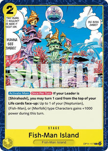 Fish-Man Island OP11-117 Common A Fist of Divine Speed One Piece Near Mint