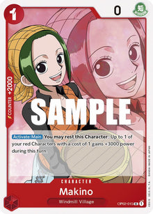 Makino OP02-015 Uncommon Paramount War One Piece Near Mint