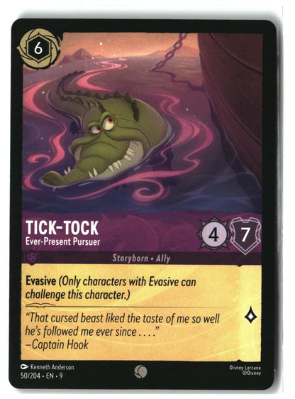Tick-Tock - Ever-Present Pursuer 50/204 Common Fabled Lorcana Lightly Played
