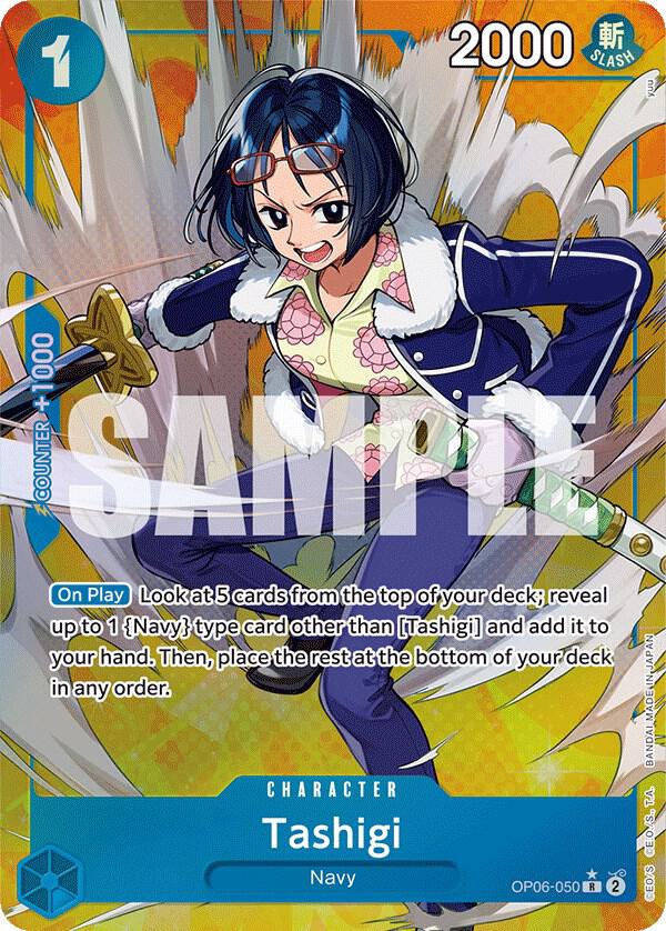 Tashigi (Alternate Art) OP06-050 Rare Wings of the Captain One Piece Foil NM