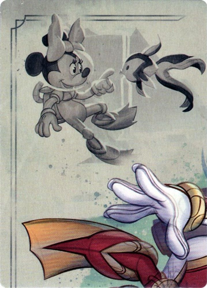 Minnie Mouse - Wide-Eyed Diver Puzzle Insert (Top Left) Rise of the Floodborn Lorcana NM