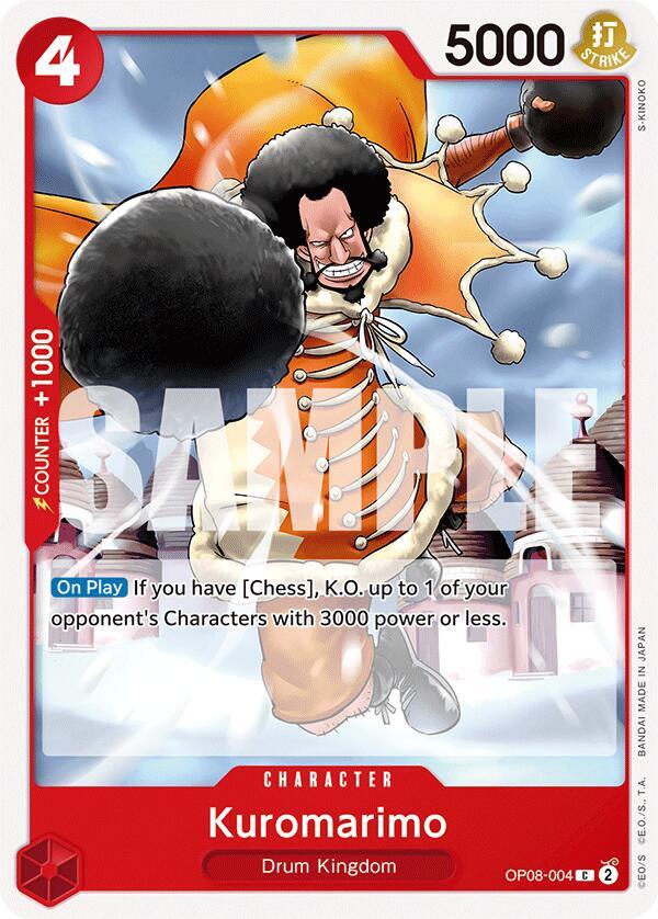 Kuromarimo OP08-004 Common Two Legends One Piece Near Mint