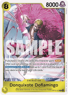 Donquixote Doflamingo OP12-107 Rare Legacy of the Master One Piece Foil NM