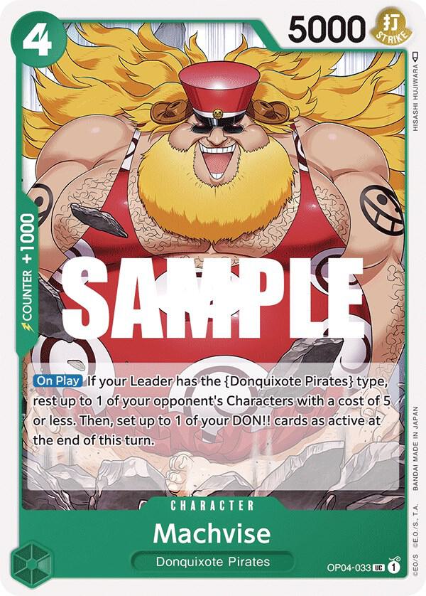 Machvise OP04-033 Uncommon Kingdoms of Intrigue One Piece Near Mint