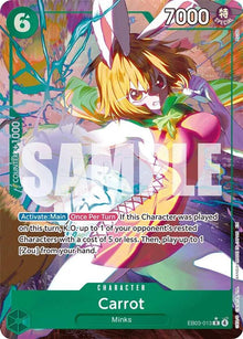 Carrot (Alternate Art) EB03-013 Extra Booster: One Piece Heroines Edition One Piece Foil NM