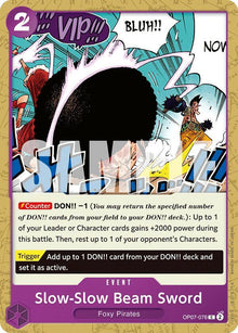 Slow-Slow Beam Sword OP07-076 Common 500 Years in the Future One Piece Near Mint