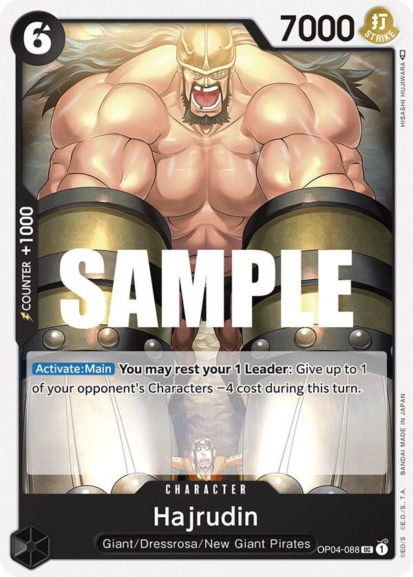 Hajrudin OP04-088 Uncommon Kingdoms of Intrigue One Piece Near Mint