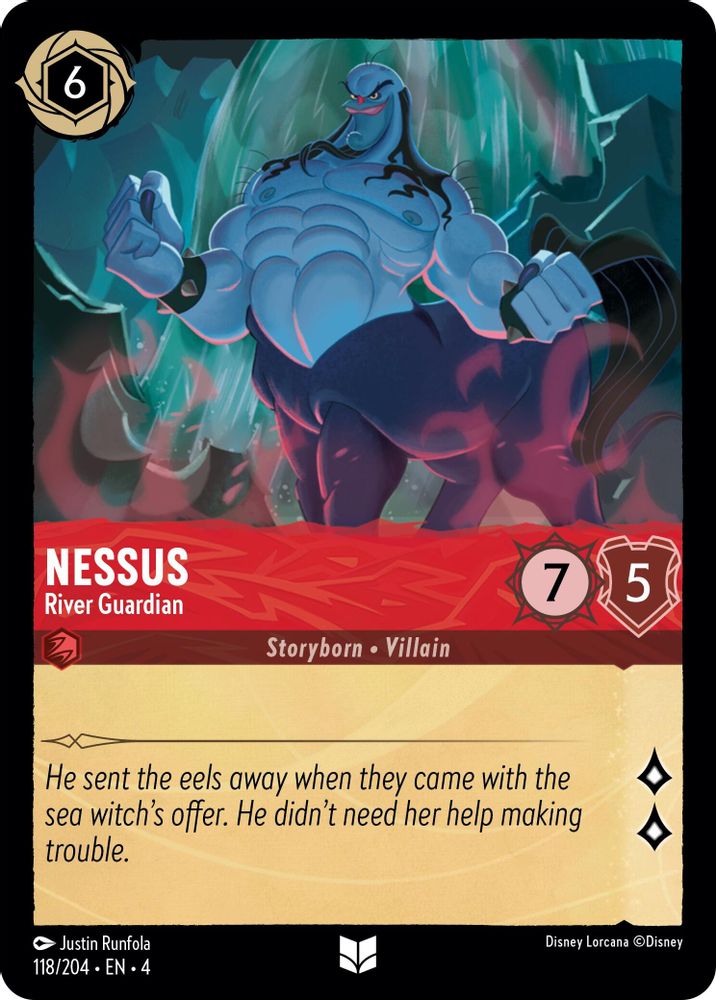 Nessus - River Guardian 118/204 Uncommon Ursula's Return Lorcana Near Mint