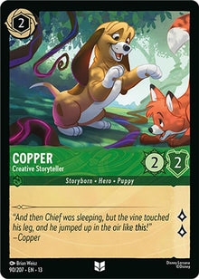 Copper - Creative Storyteller 90/204 Uncommon Attack of the Vine! Lorcana NM