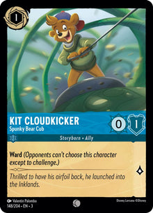 Kit Cloudkicker - Spunky Bear Cub 148/204 Common Into the Inklands Lorcana NM