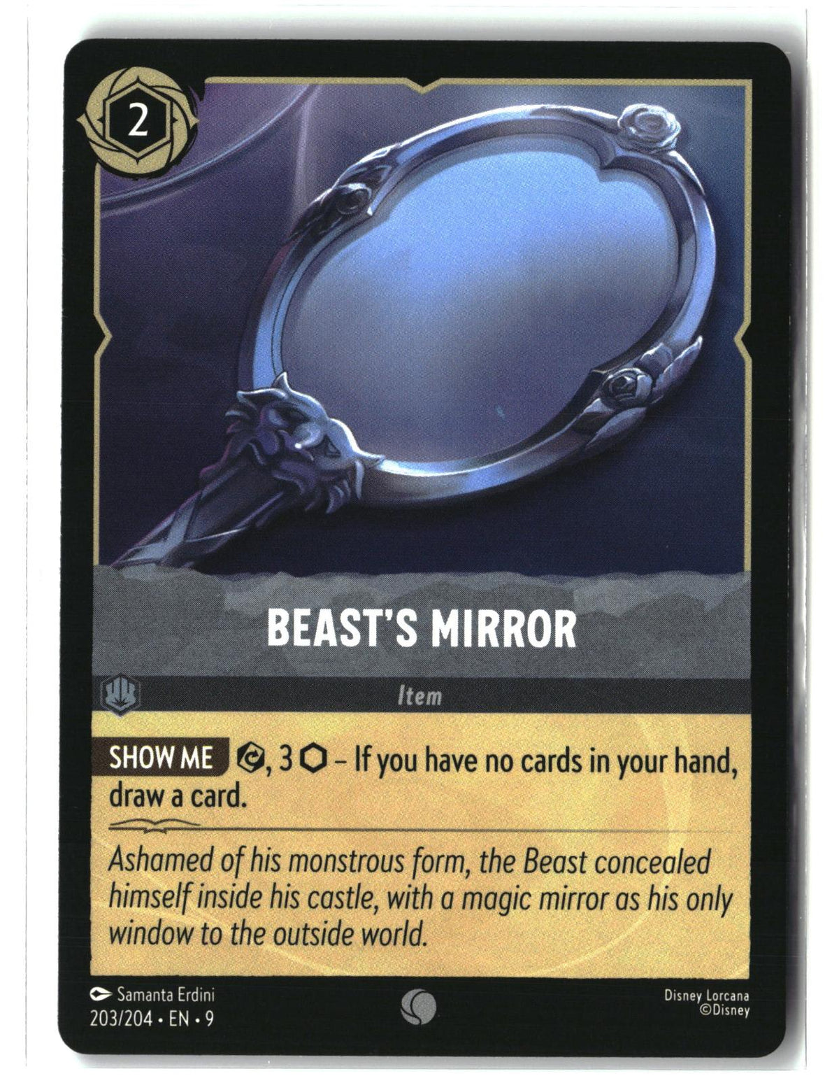 Beast's Mirror 203/204 Common Fabled Lorcana Lightly Played