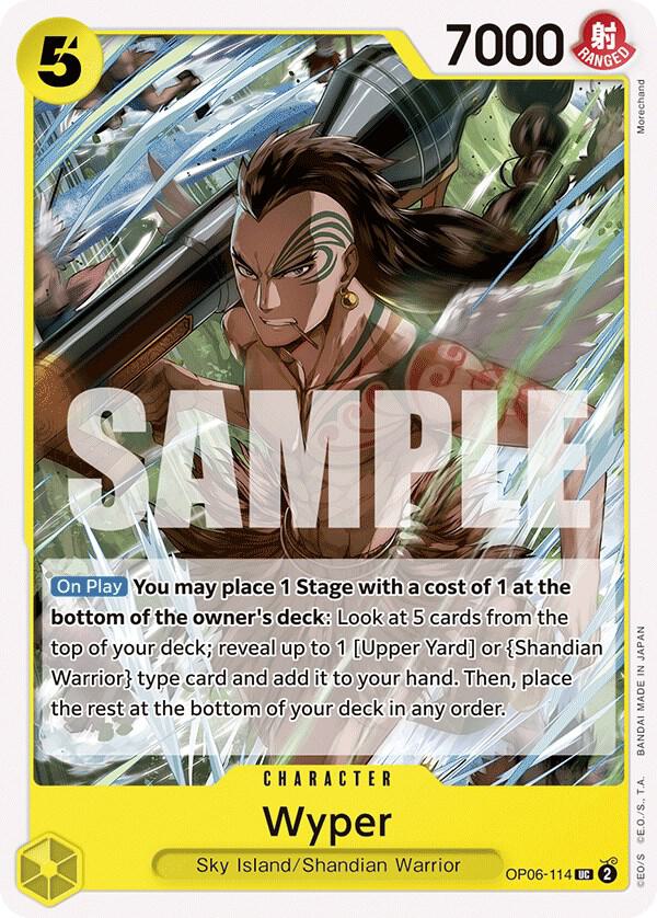 Wyper OP06-114 Uncommon Wings of the Captain One Piece Near Mint