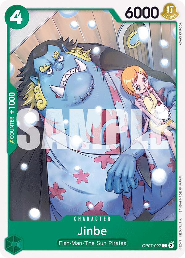 Jinbe (027) OP07-027 Common 500 Years in the Future One Piece Near Mint