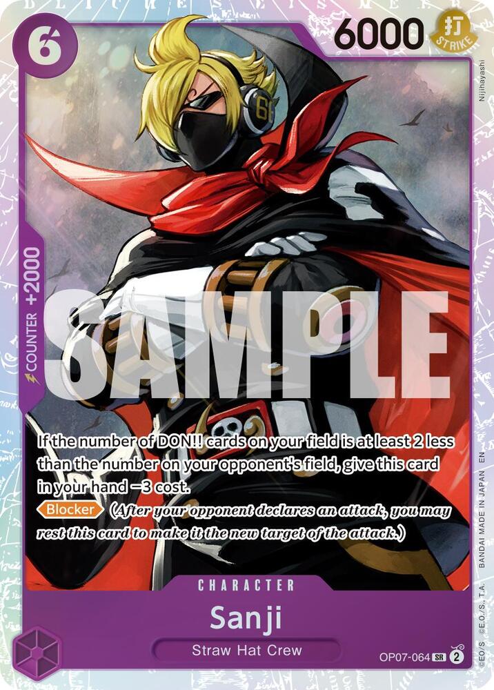 Sanji (Reprint) OP07-064 Premium Booster -The Best- Vol. 2 One Piece Foil NM