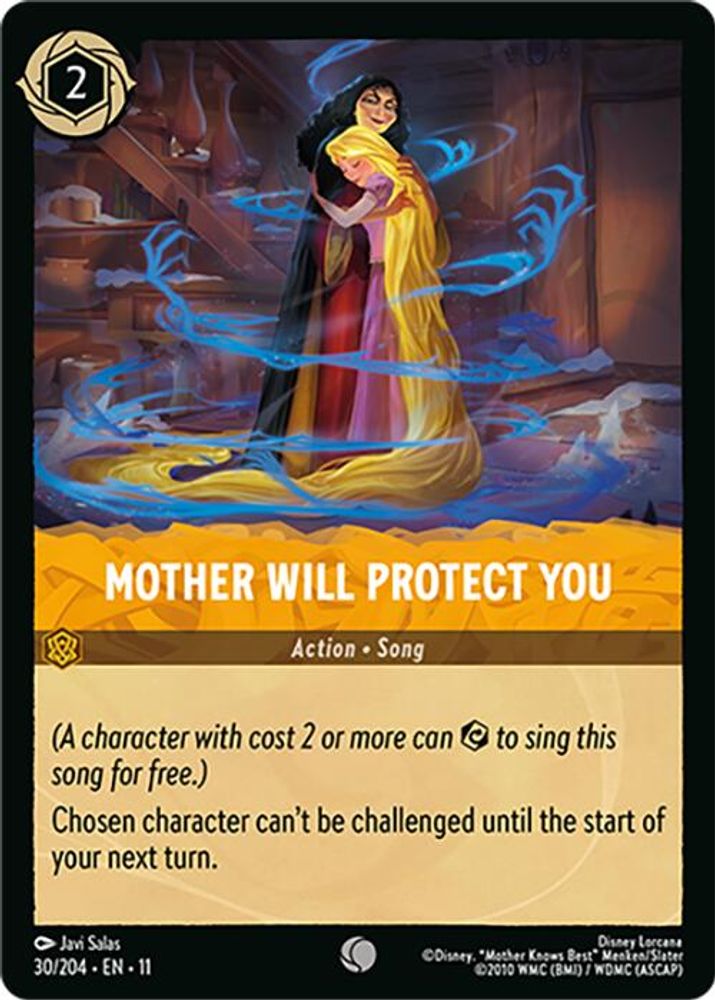 Mother Will Protect You 30/204 Common Winterspell Lorcana Near Mint