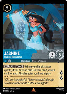 Jasmine - Inspired Researcher 173/204 Rare Archazia's Island Lorcana Near Mint