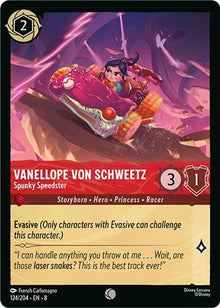 Vanellope Von Schweetz - Spunky Speedster 124/204 Reign of Jafar Lorcana NM