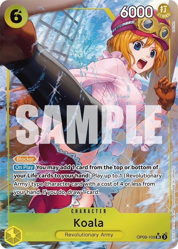 Koala (Parallel) OP09-103 Super Rare Emperors in the New World One Piece Foil NM