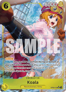 Koala (Parallel) OP09-103 Super Rare Emperors in the New World One Piece Foil NM