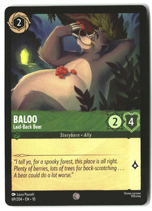 Baloo - Laid-Back Bear 69/204 Common Whispers in the Well Lorcana Lightly Played