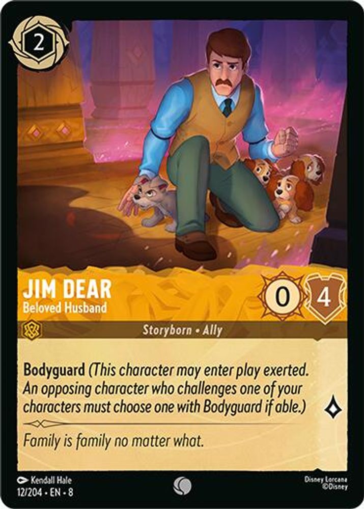 Jim Dear - Beloved Husband 12/204 Common Reign of Jafar Lorcana Near Mint