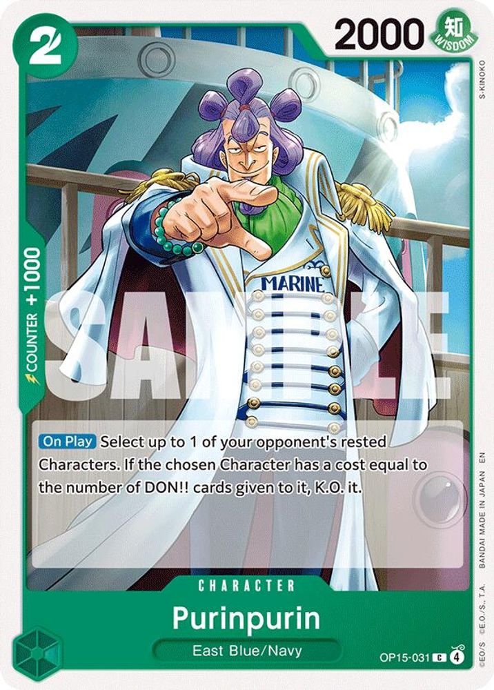 Purinpurin OP15-031 Common Adventure on Kami's Island One Piece Near Mint