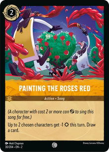 Painting the Roses Red 30/204 Common Rise of the Floodborn Lorcana Near Mint