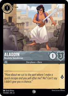 Aladdin - Resolute Swordsman 172/204 Common Ursula's Return Lorcana Near Mint