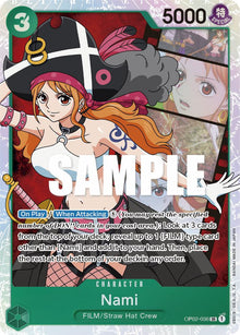 Nami OP02-036 Super Rare Paramount War One Piece Foil Near Mint