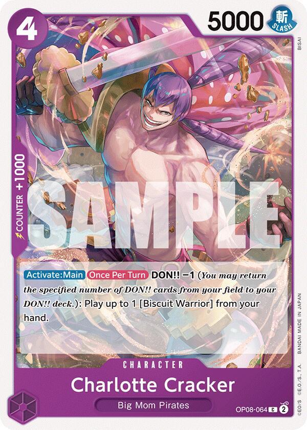 Charlotte Cracker OP08-064 Common Two Legends One Piece Near Mint