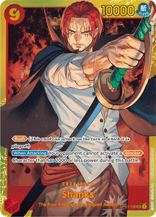 Shanks OP01-120 Secret Rare Romance Dawn One Piece Foil Near Mint