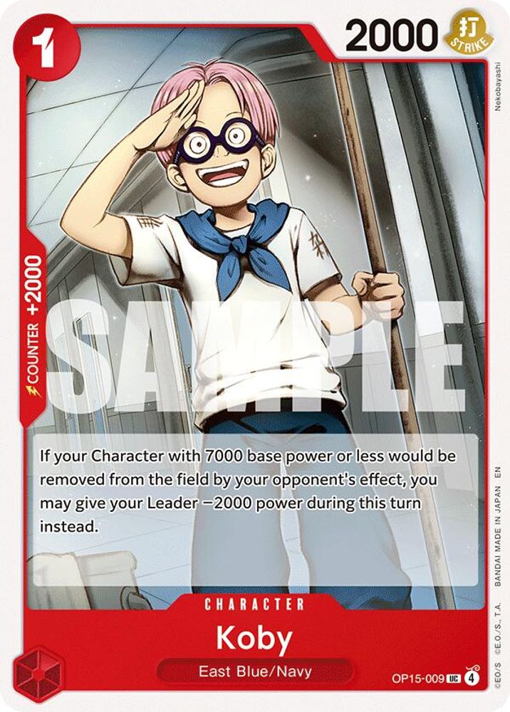 Koby OP15-009 Uncommon Adventure on Kami's Island One Piece Near Mint