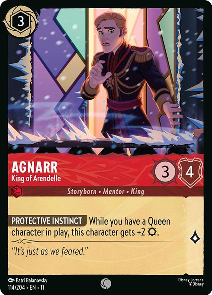 Agnarr - King of Arendelle 114/204 Common Winterspell Lorcana Near Mint